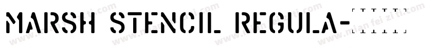 Marsh Stencil Regula字体转换